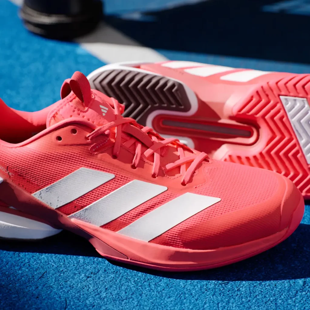 Adidas Adizero Ubersonic 5 Red Padel Shoes 02
