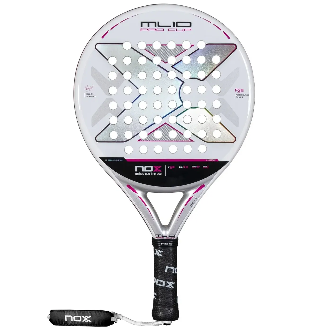 NOX ML10 PRO CUP SILVER Padel Racket Miguel Lamperti 01 NOX ML10 PRO CUP SILVER Padel Racket Miguel Lamperti 01