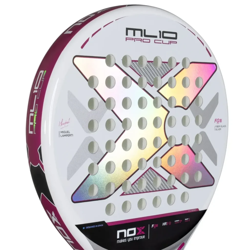 NOX ML10 PRO CUP SILVER Padel Racket Miguel Lamperti 05