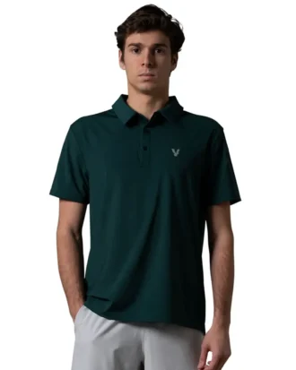 VOLT Padel Performance Polo Shirt Green 01