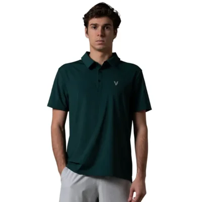 VOLT Padel Performance Polo Shirt Green 01