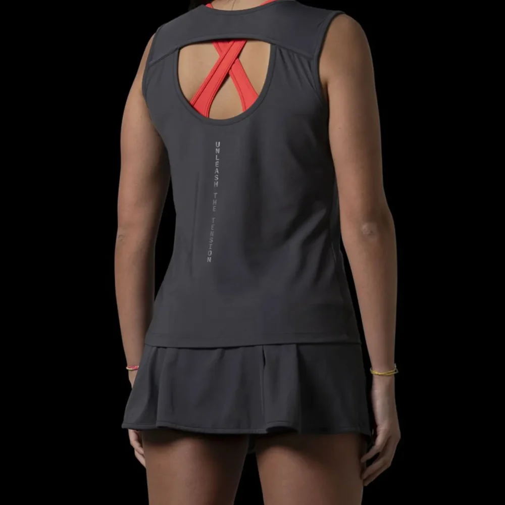 VOLT Performance Padel Skirt Dark Grey 01
