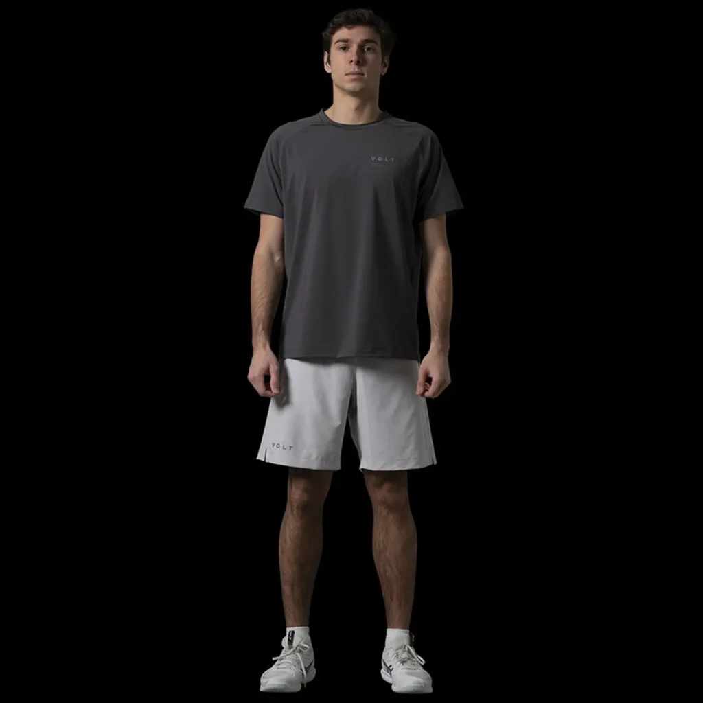 VOLT Performance Padel T-Shirt Dark Grey 02
