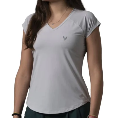 VOLT Performance Woman Padel T-shirt Ice Grey 02