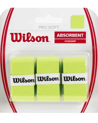 WILSON Pro Soft Overgrip 3 Pack Lime 0