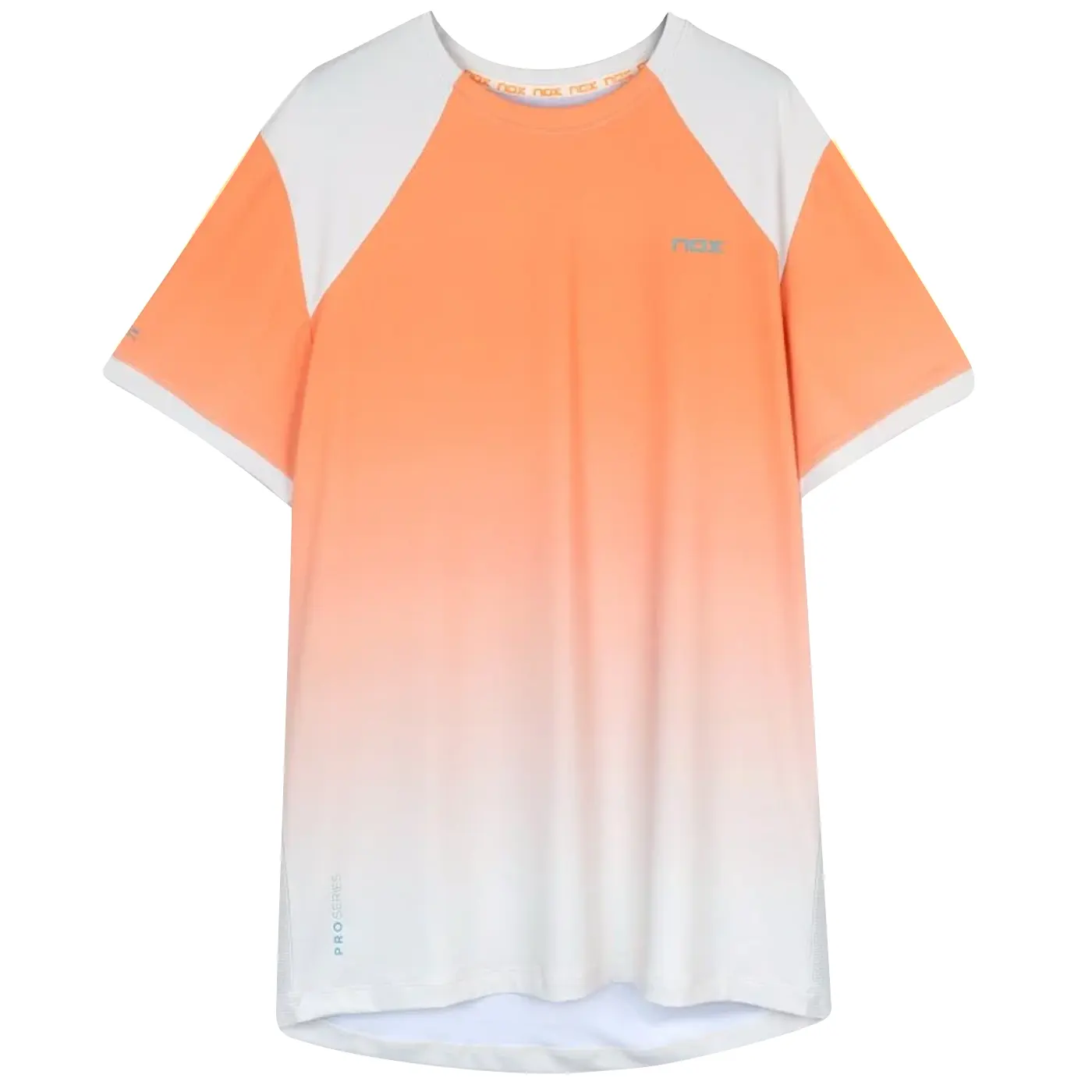 NOX Pro Padel T-Shirt Short Sleeve Mock Orange 01 NOX Pro Padel T-Shirt Short Sleeve Mock Orange 01