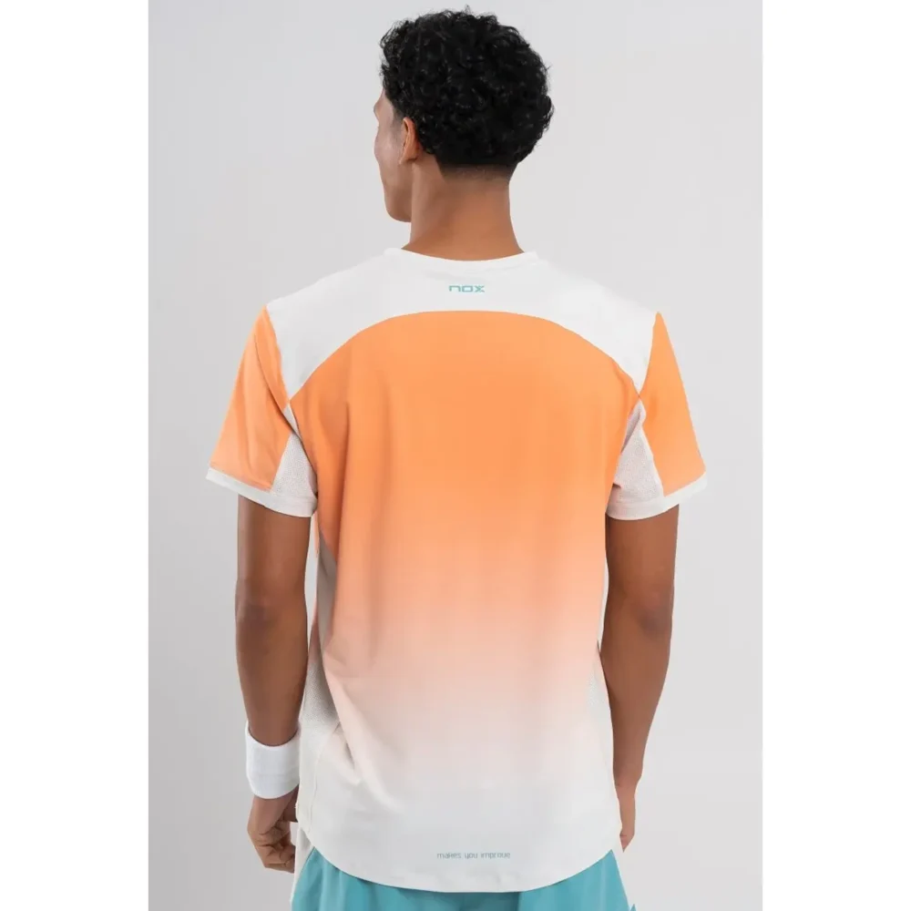 NOX Pro Padel T-Shirt Short Sleeve Mock Orange 03