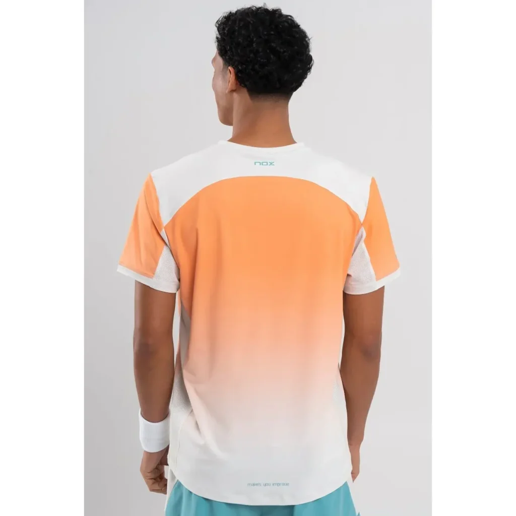 NOX Pro Padel T-Shirt Short Sleeve Mock Orange 03