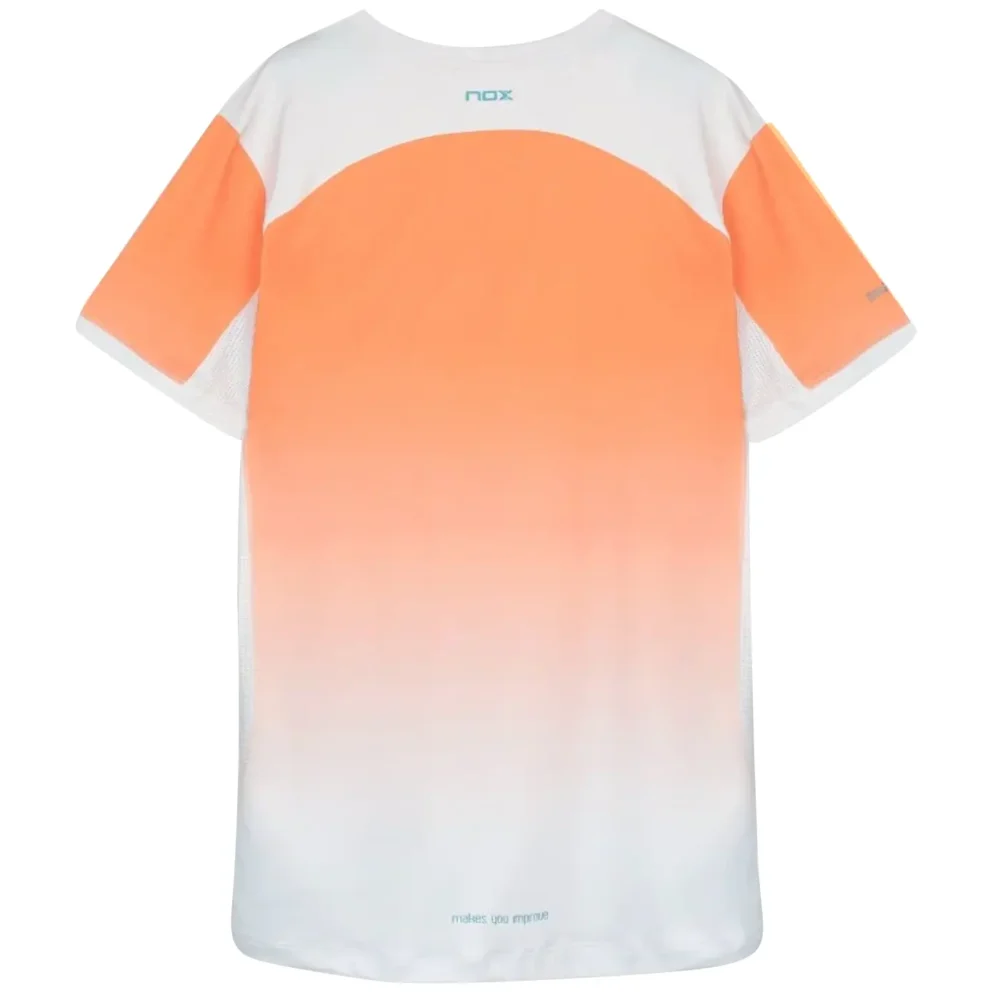 NOX Pro Padel T-Shirt Short Sleeve Mock Orange 04