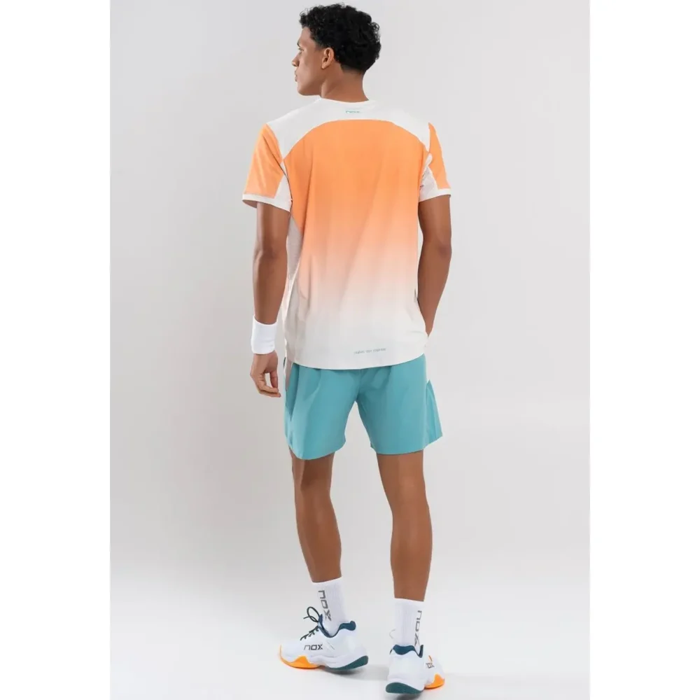 NOX Pro Padel T-Shirt Short Sleeve Mock Orange 07