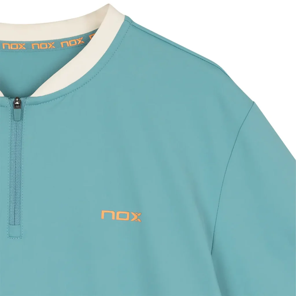 NOX Pro Polo Padel Shirt Short Sleeve Turquoise 03