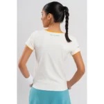 NOX Pro Women's Padel T-Shirt Short Sleeve Vanilla 06