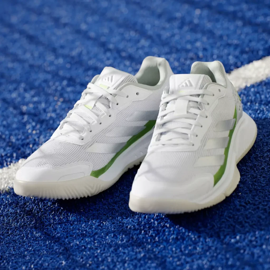 ADIDAS Courtquick Women's Padel Shoes White Lucid Lemon 04