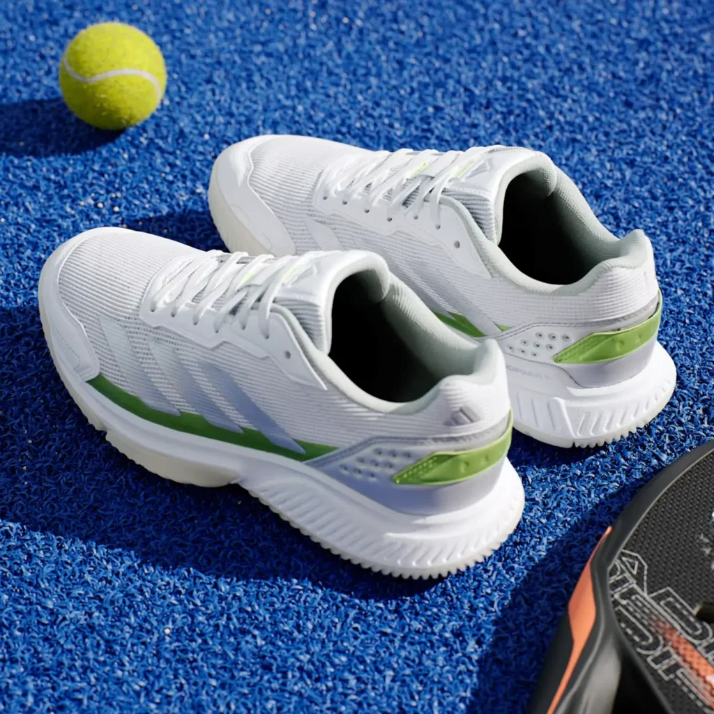 ADIDAS Courtquick Women's Padel Shoes White Lucid Lemon 05