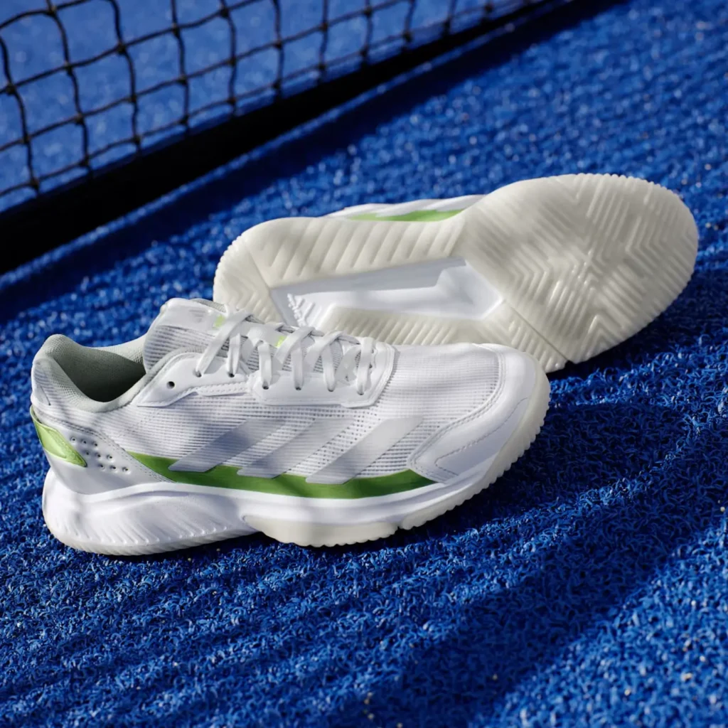 ADIDAS Courtquick Women's Padel Shoes White Lucid Lemon 07