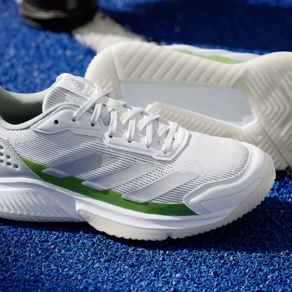 ADIDAS Courtquick Women's Padel Shoes White Lucid Lemon 10