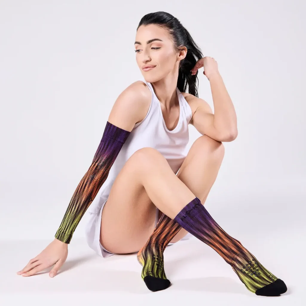 FLOKY Biomechanical Padel Socks S-Mash 3D Tokyo 04