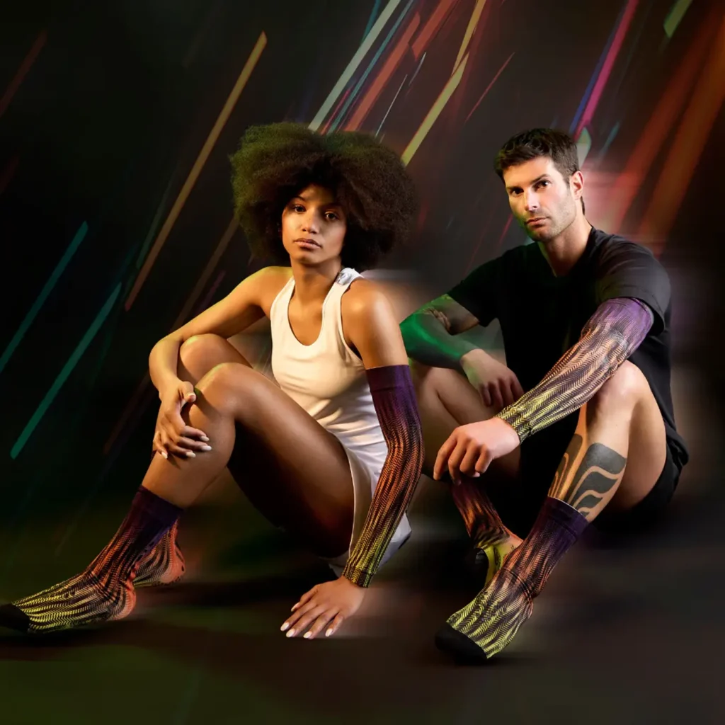 FLOKY Biomechanical Padel Socks S-Mash 3D Tokyo 06