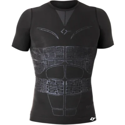 FLOKY OXY-GEN Biomechanical Padel Shirt Black 01