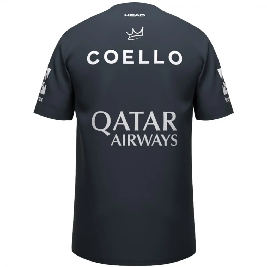 Head Arturo Coello Sponsors Padel T-Shirt Navy 02