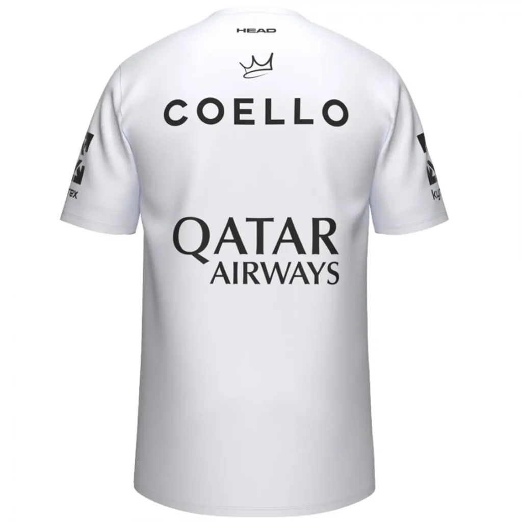 Head Arturo Coello Sponsors Padel T-Shirt White 02