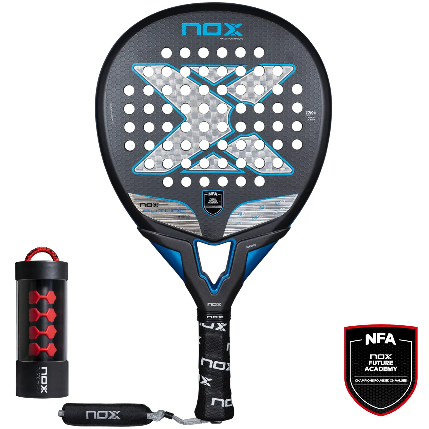 NOX Future Hybrid 12K Alum 2025 Padel Racket 001 NOX Future Hybrid 12K Alum 2025 Padel Racket 001