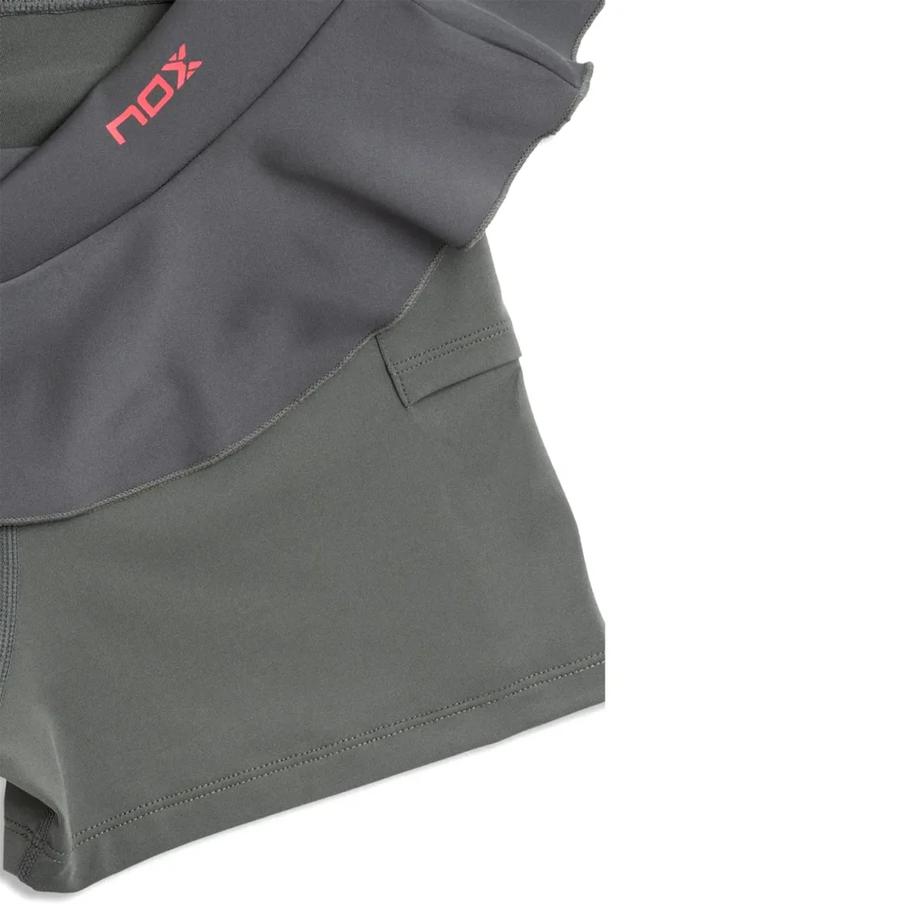 NOX PRO Regular Women's Padel Skirt Dark Grey 03