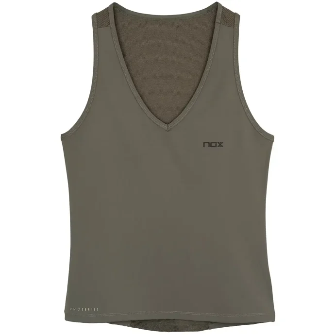 NOX Pro Women's Padel Tank Top Olive Green 01