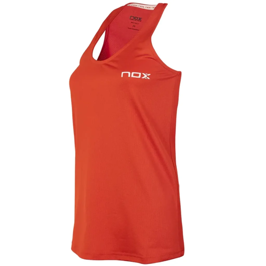 NOX Team Women's Padel Tank Top Red 02