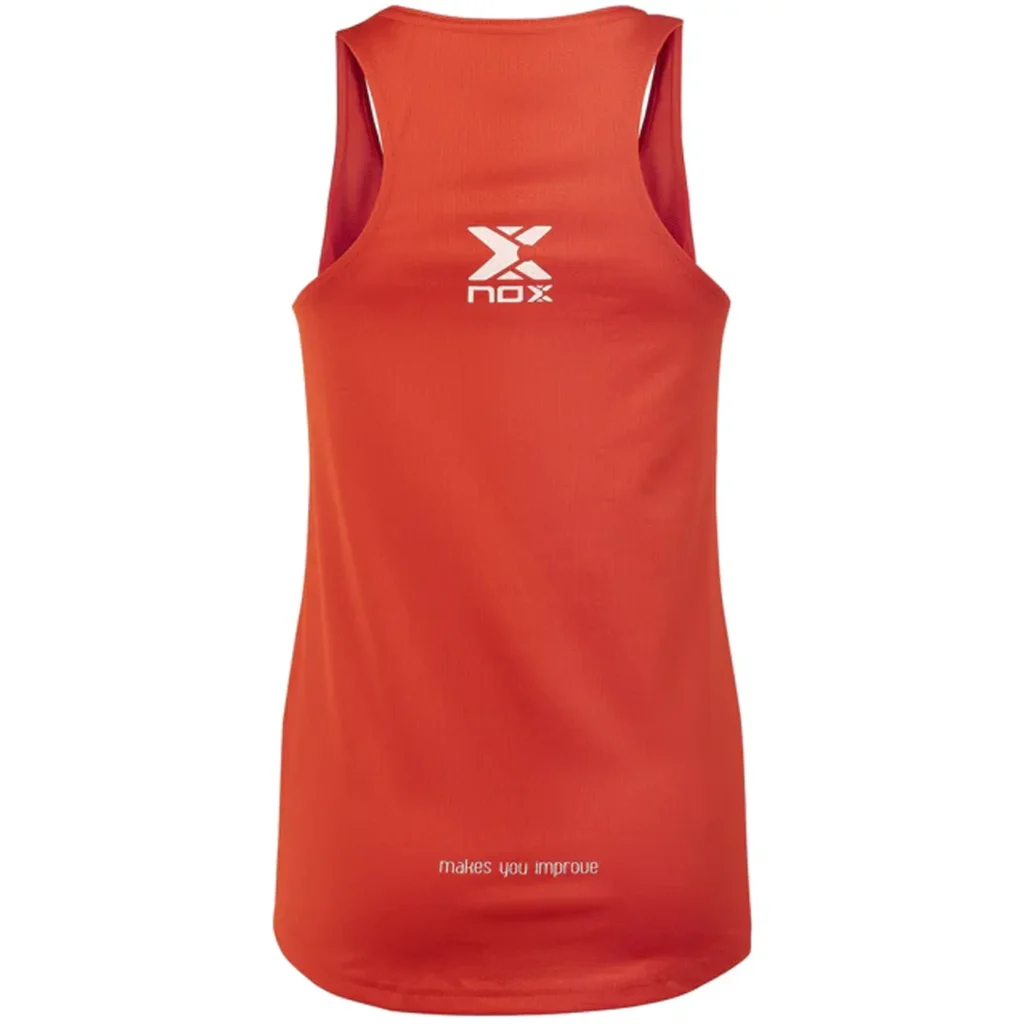 NOX Team Women's Padel Tank Top Red 03