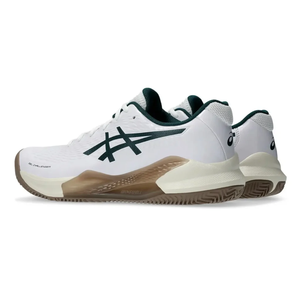 ASICS Gel Challenger 14 Clay Men's Padel Shoes White Green 03