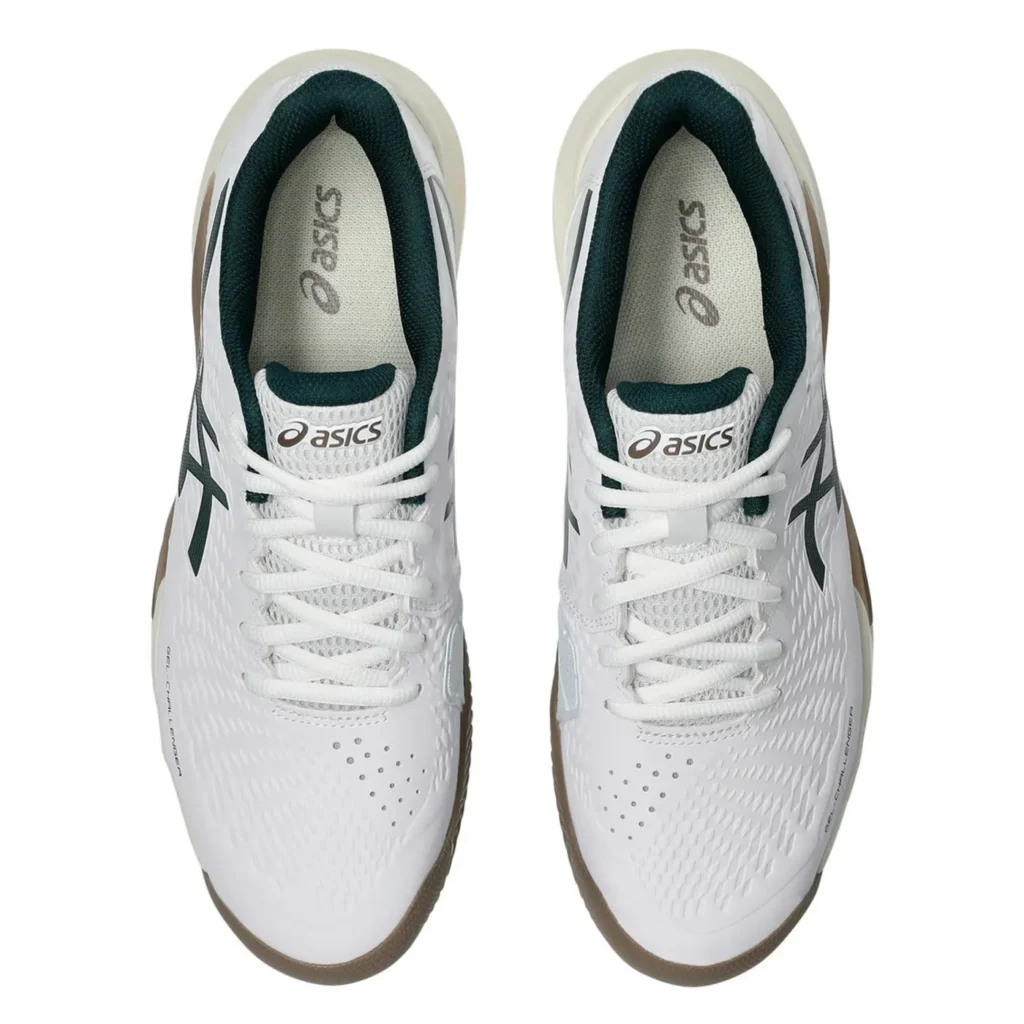 ASICS Gel Challenger 14 Clay Men's Padel Shoes White Green 06