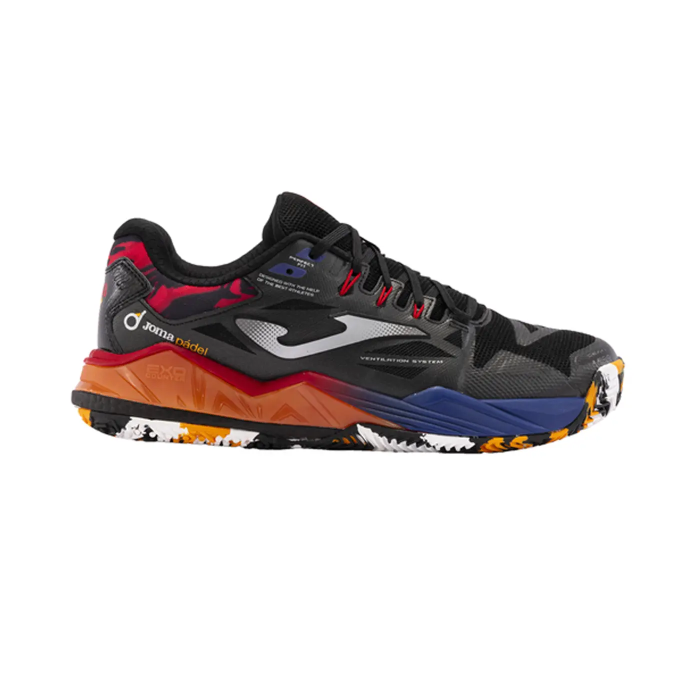 JOMA Padel Shoes SPIN Men 2401 Black 01 JOMA Padel Shoes SPIN Men 2401 Black 01