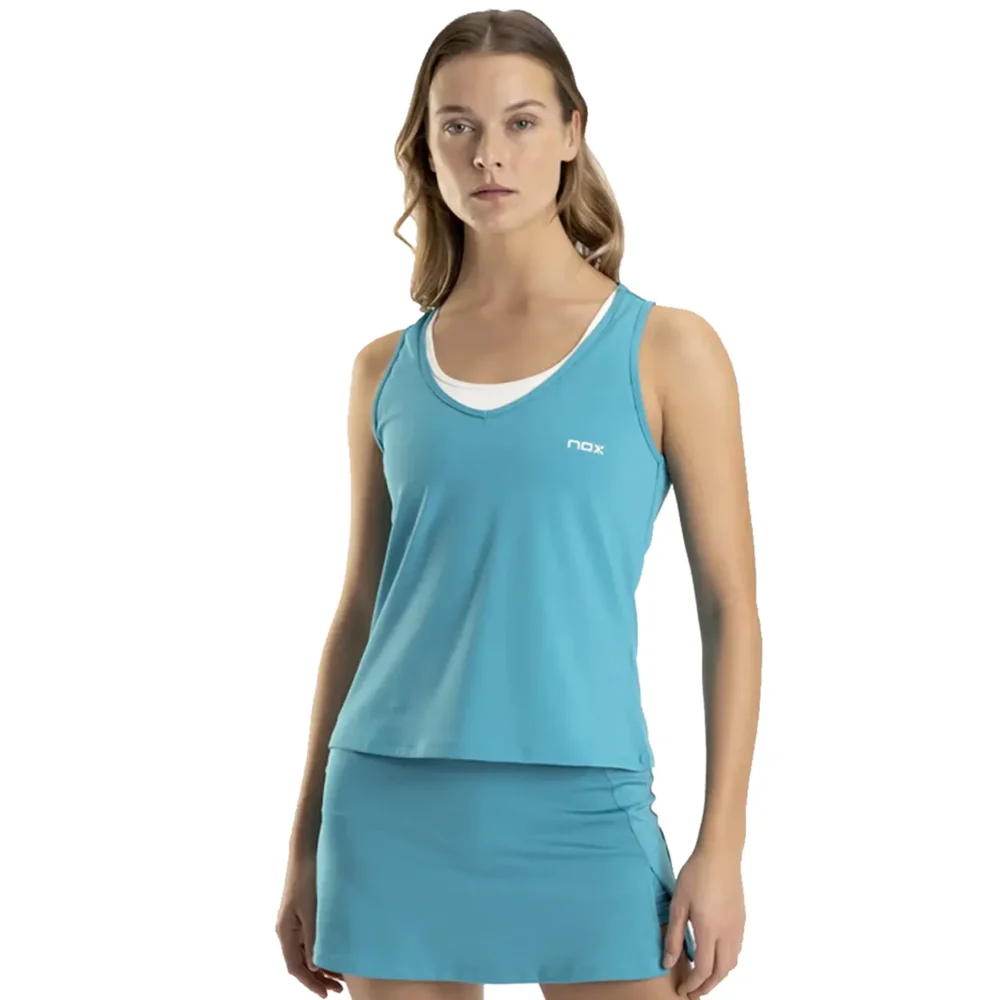 NOX PRO Women's Tank Top Capri Blue 02