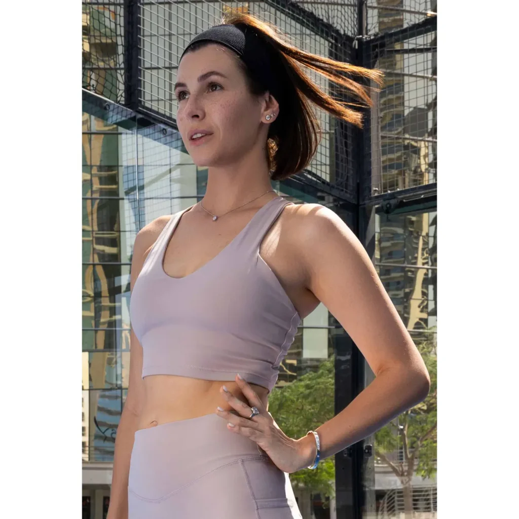 SVL Padel Sports Active Aura Bra Almond 01