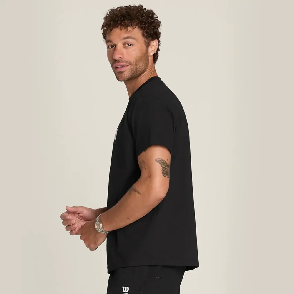 WILSON Graphic Padel T-Shirt Black 02