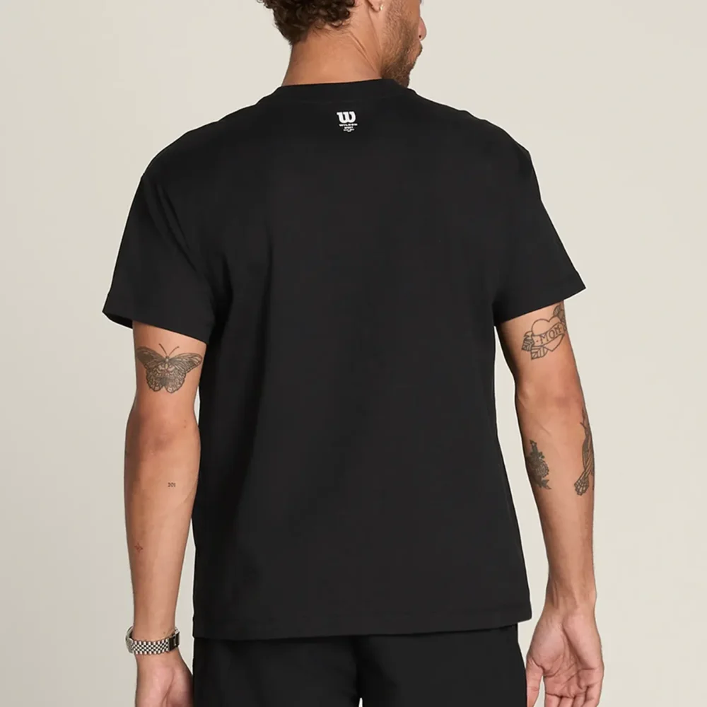 WILSON Graphic Padel T-Shirt Black 03
