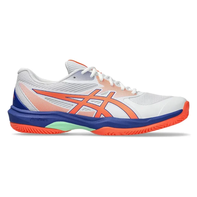 ASICS Game FF Padel Shoes White Vivid Coral 00