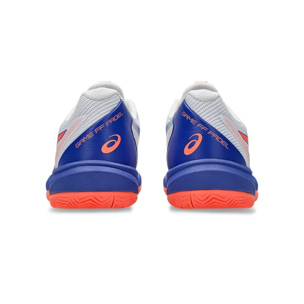 ASICS Game FF Padel Shoes White Vivid Coral 04