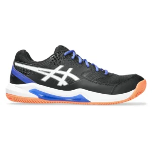 ASICS Padel Shoes Gel Dedicate 8 Black and White 002