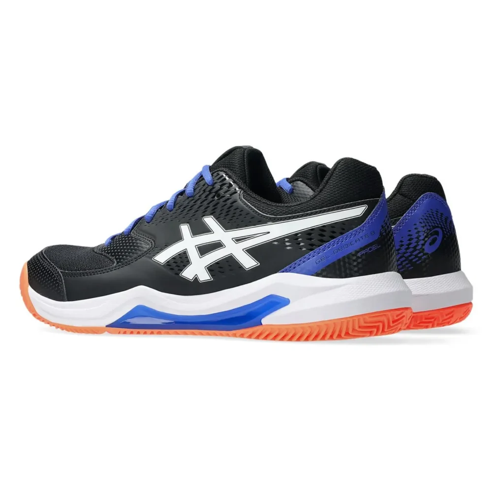 ASICS Padel Shoes Gel Dedicate 8 Black and White 004
