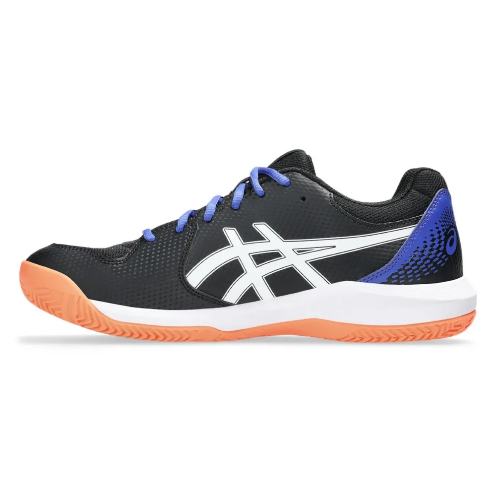 ASICS Padel Shoes Gel Dedicate 8 Black and White 005