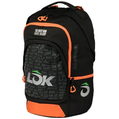 LÕK Maxx Gen 2 Padel Backpack Black Orange 02