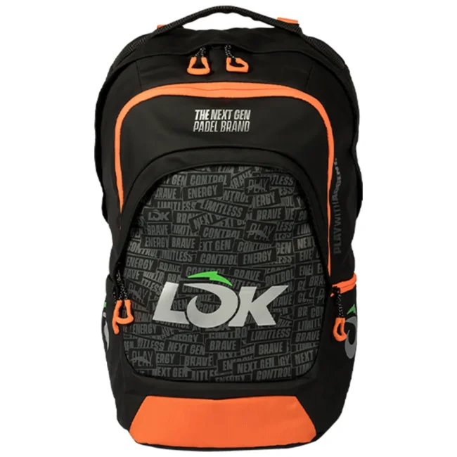 LÕK Maxx Gen 2 Padel Backpack Black Orange
