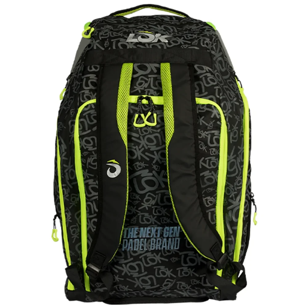 LÕK Maxx Gen 2 Padel Bag Black Lime 02