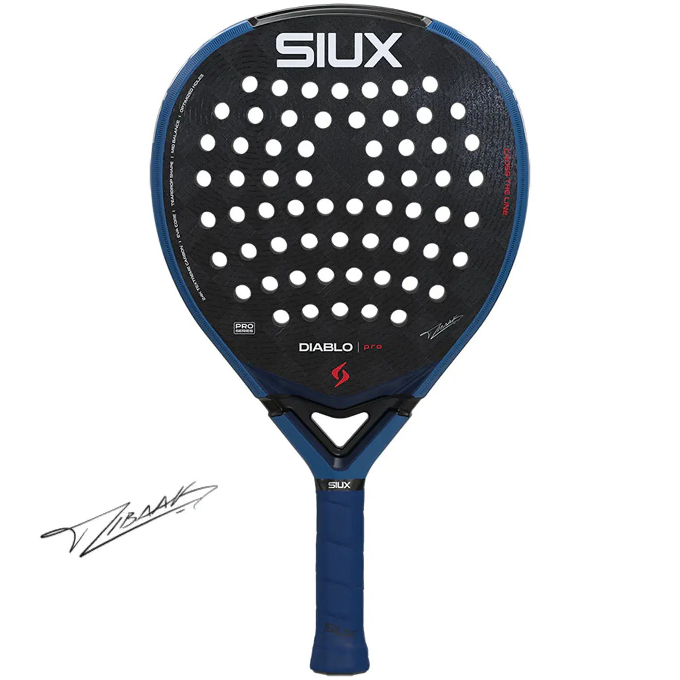 Siux Diablo Pro 2026 Padel Racket Tino Libaak Royal Blue 05 Siux Diablo Pro 2026 Padel Racket Tino Libaak Royal Blue 05