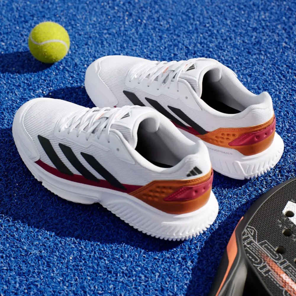 ADIDAS Courtquick Padel Shoes 2026 White Orange 05