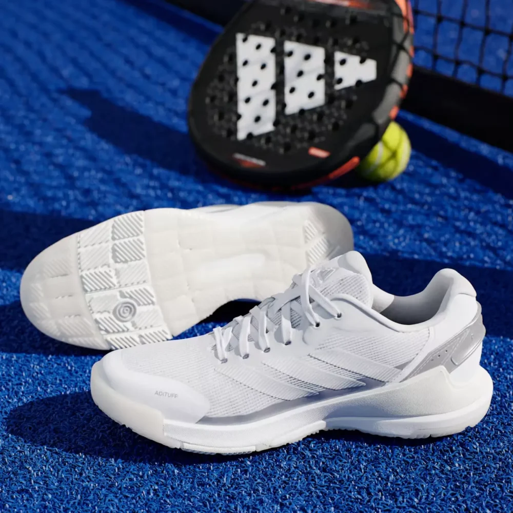 ADIDAS Crazyquick Lightstrike Padel Shoes 2026 White Metalic Silver 03