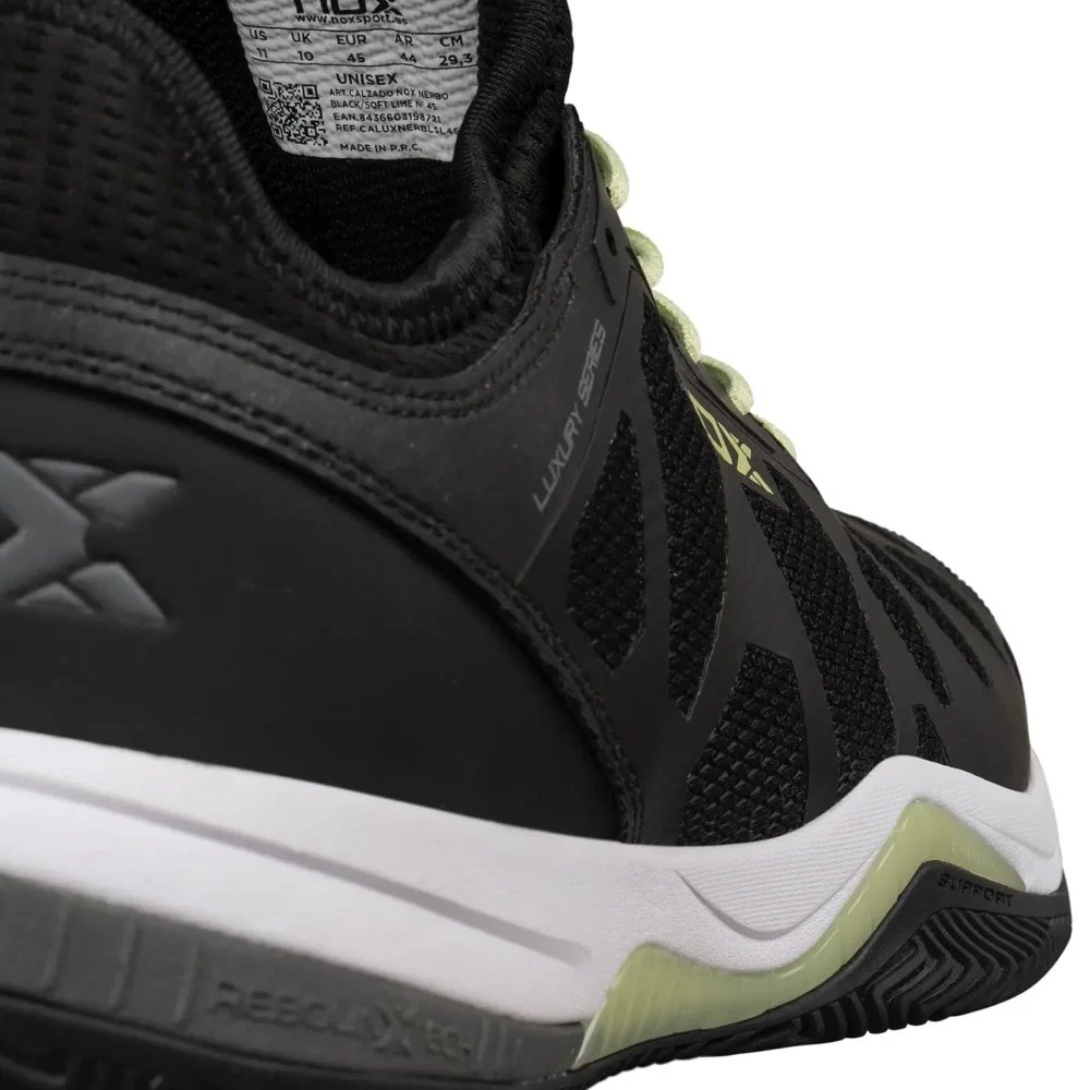 Nox Padel Shoes Nerbo Black Soft Lime 08
