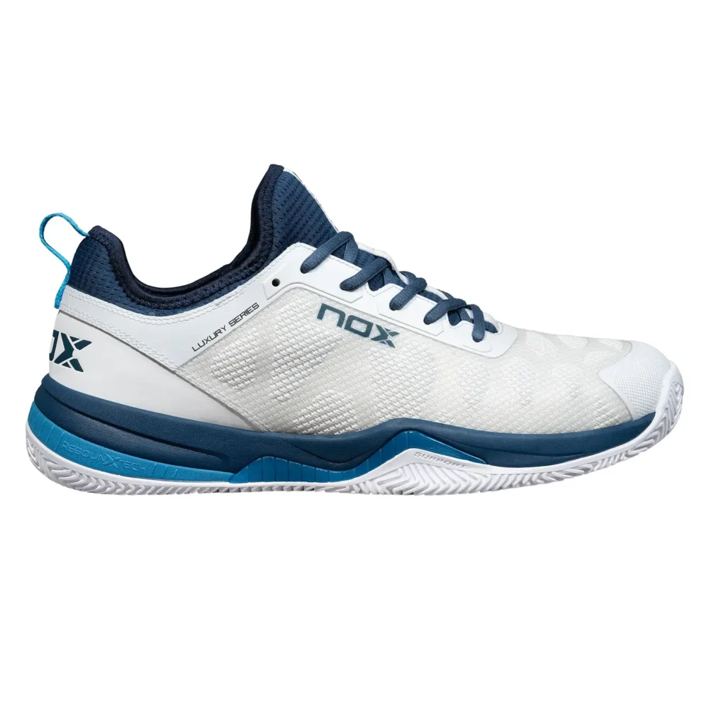 Nox Padel Shoes Nerbo White Swedish Blue 01